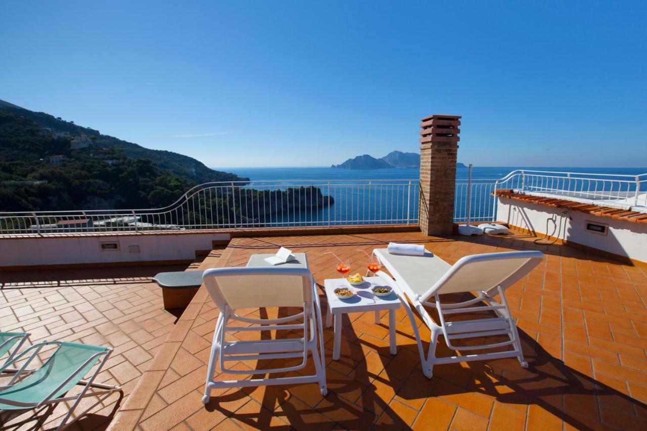 马萨鲁布朗斯Il Sogno Di Lina Sorrento Coast Capri View别墅 外观 照片