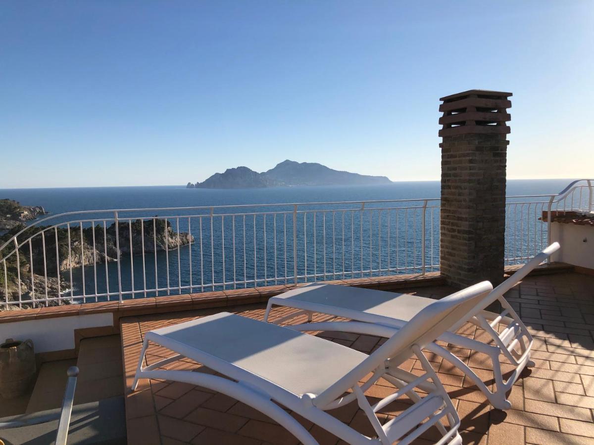 马萨鲁布朗斯Il Sogno Di Lina Sorrento Coast Capri View别墅 外观 照片