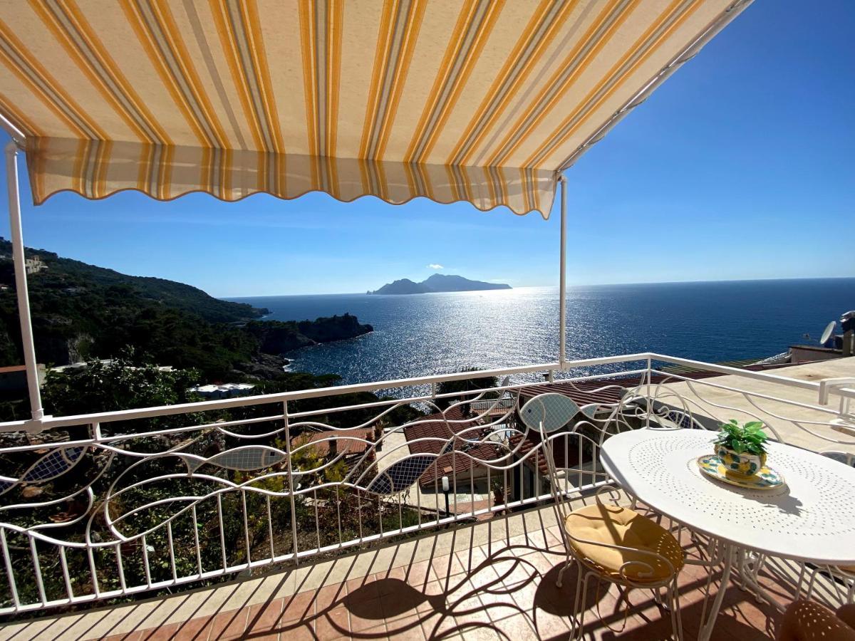 马萨鲁布朗斯Il Sogno Di Lina Sorrento Coast Capri View别墅 外观 照片
