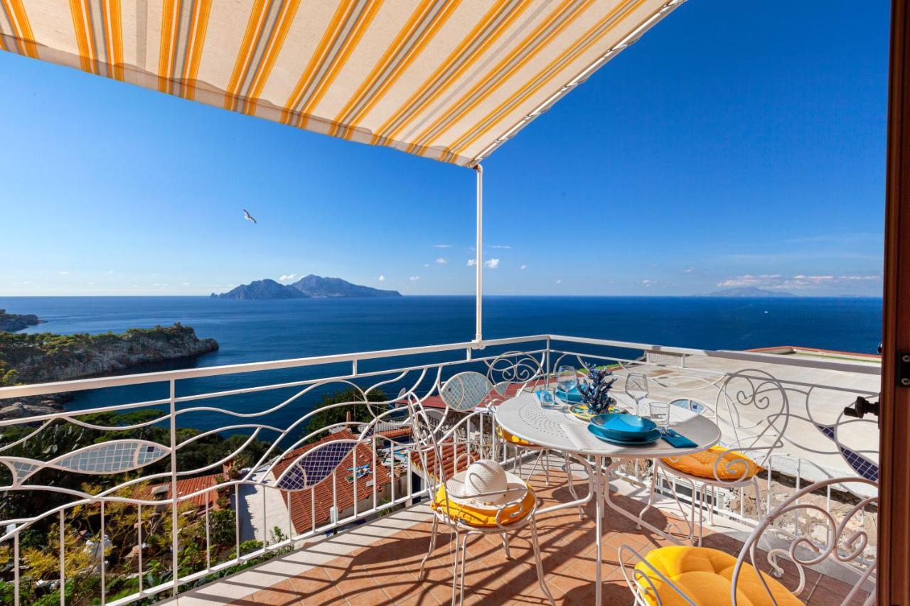 马萨鲁布朗斯Il Sogno Di Lina Sorrento Coast Capri View别墅 外观 照片