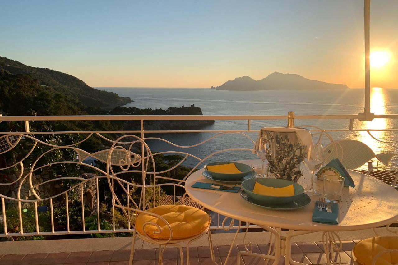 马萨鲁布朗斯Il Sogno Di Lina Sorrento Coast Capri View别墅 外观 照片